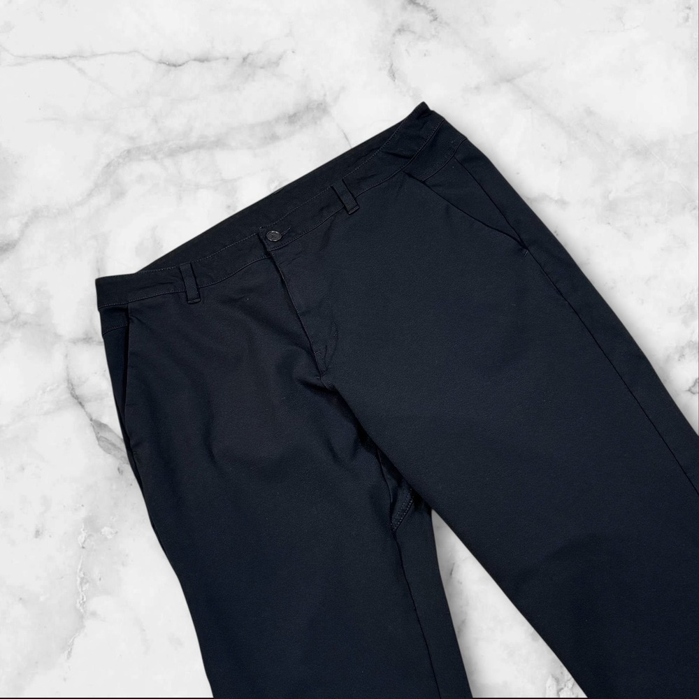 Bylt Premium Basics Mens Everyday 2.0 Pants Black Straight Leg Stretch Size‎ 38